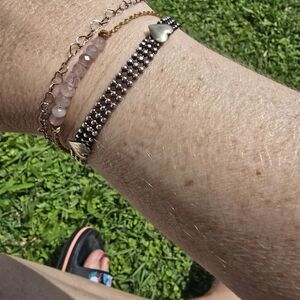 Elegant Gold and Silver Bracelet Set